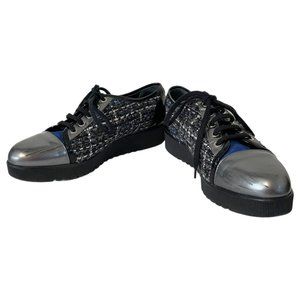 AQUATALIA Marvin K Lace-Up Patent Toe Platform Sneakers Women’s Size 9